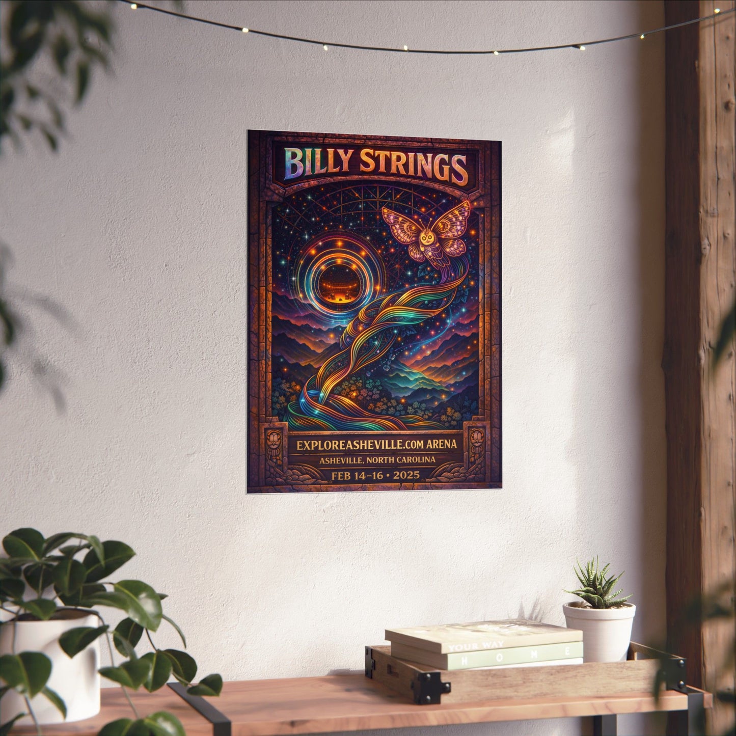 Billy Strings | 2/14/25 - 2/16/25 | Asheville, NC | Concert Poster  | Weekend 2 V2