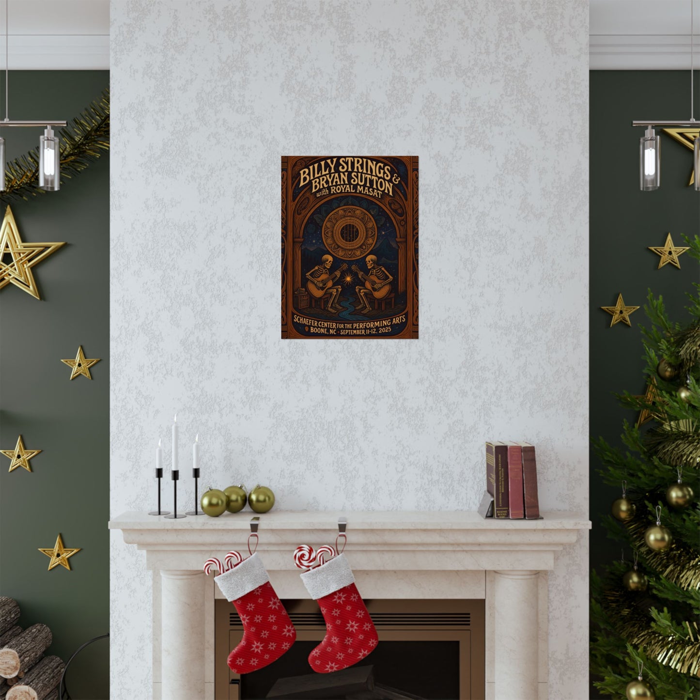 Billy Strings & Bryan Sutton Boone NC Concert Print | September 11 + 12, 2025 | Schaefer Center