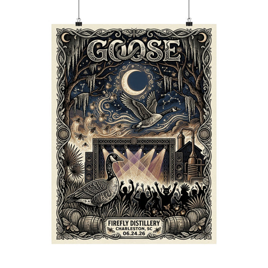Goose  | 06/24/26 | Charleston, SC | Concert Poster  | N2