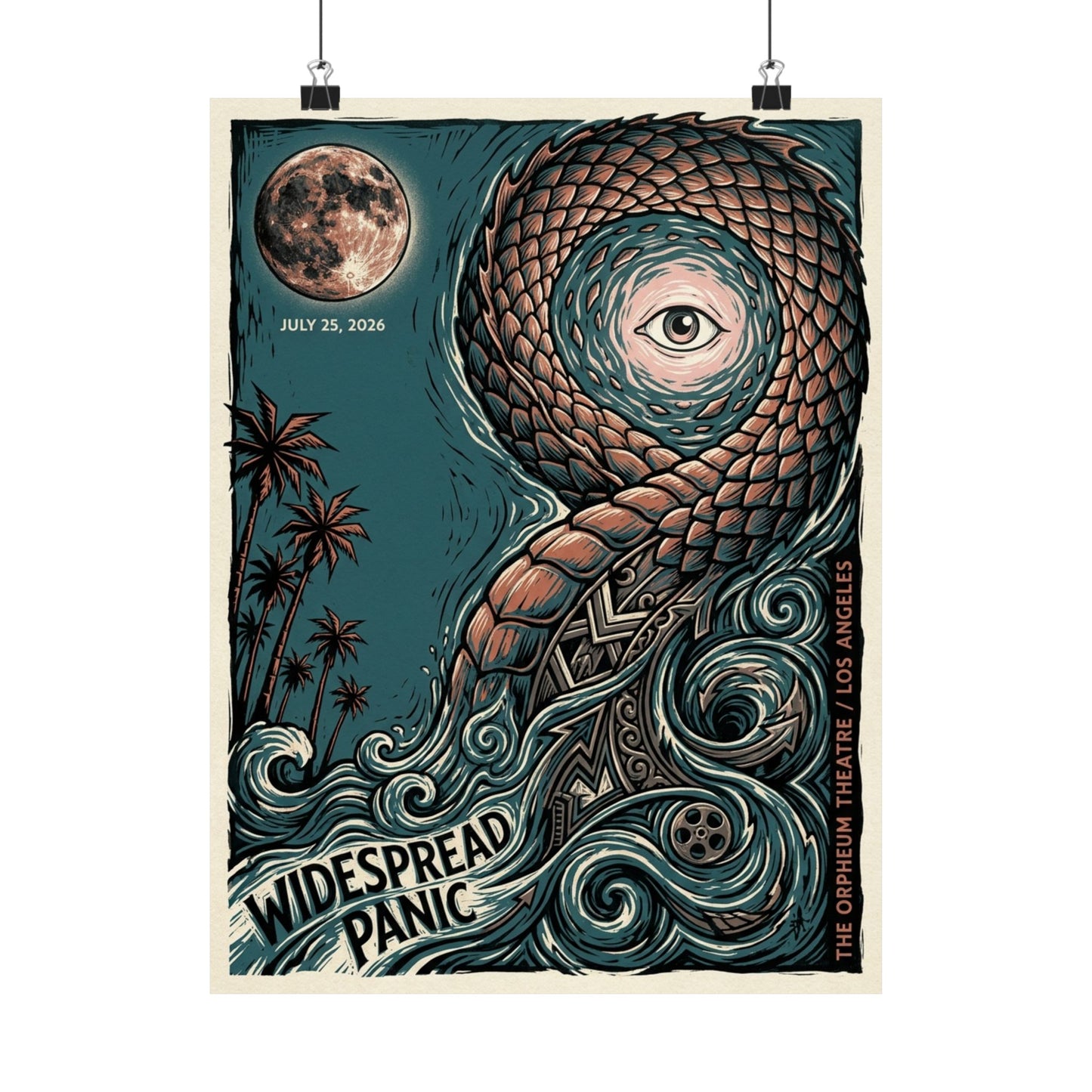 Widespread Panic | July 25, 2026 | Boston, MA | Concert Poster