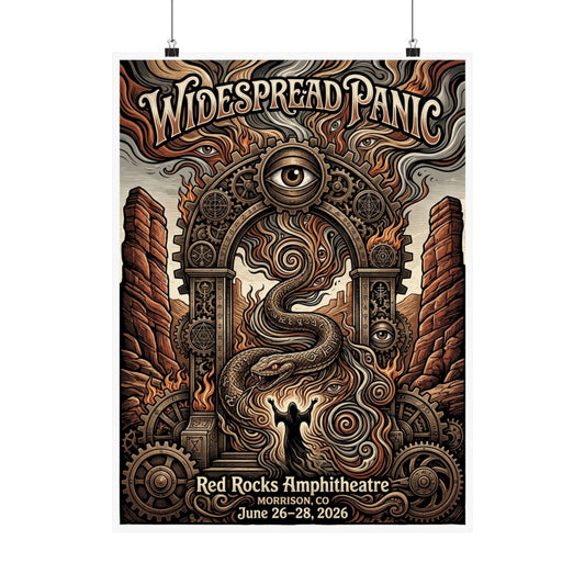 Widespread Panic | 06/26/26–06/28/26 | Morrison, CO | Concert Poster