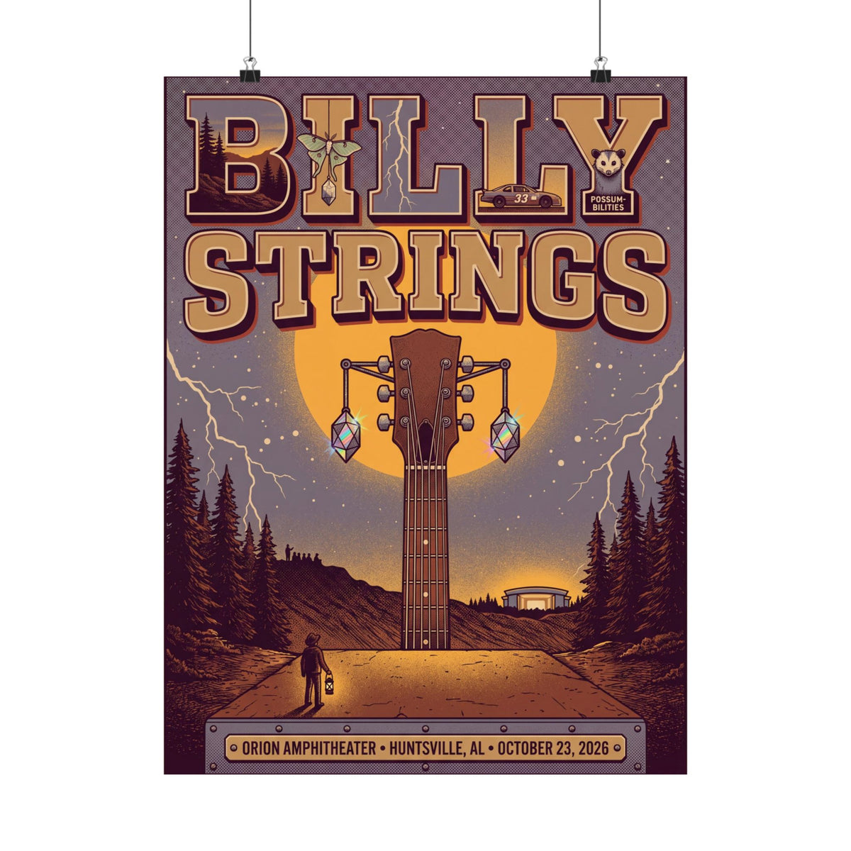 Billy Strings | October 23, 2026 | Huntsville, AL | Concert Poster