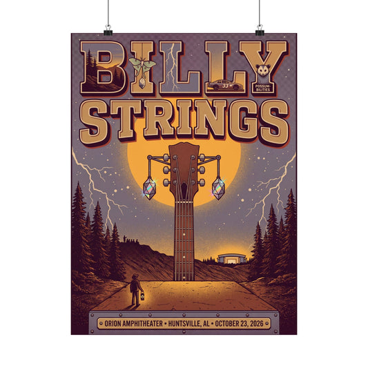 Billy Strings | October 23, 2026 | Huntsville, AL | Concert Poster