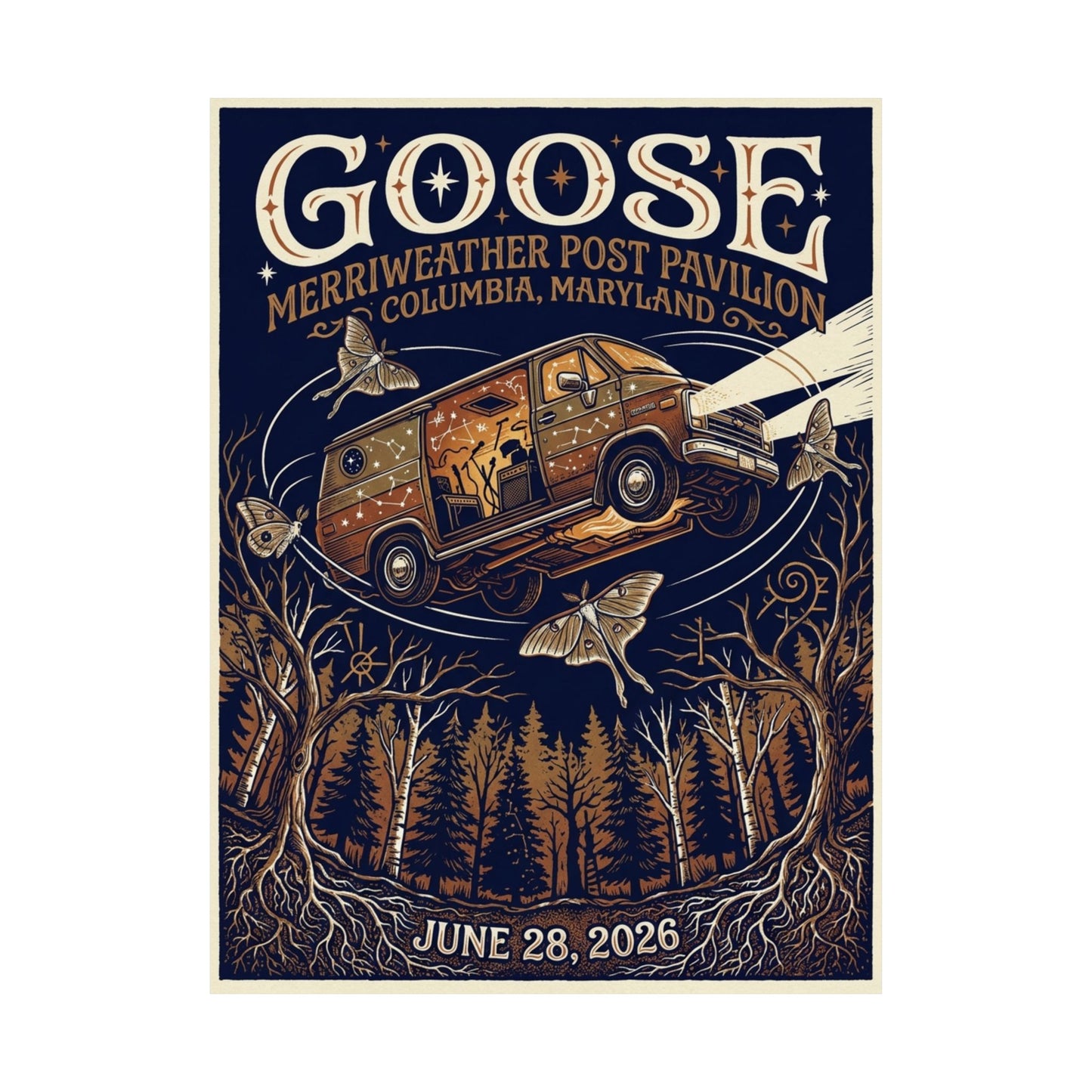 Goose  | 06/28/26 | Columbia, MD | Concert Poster  | V1