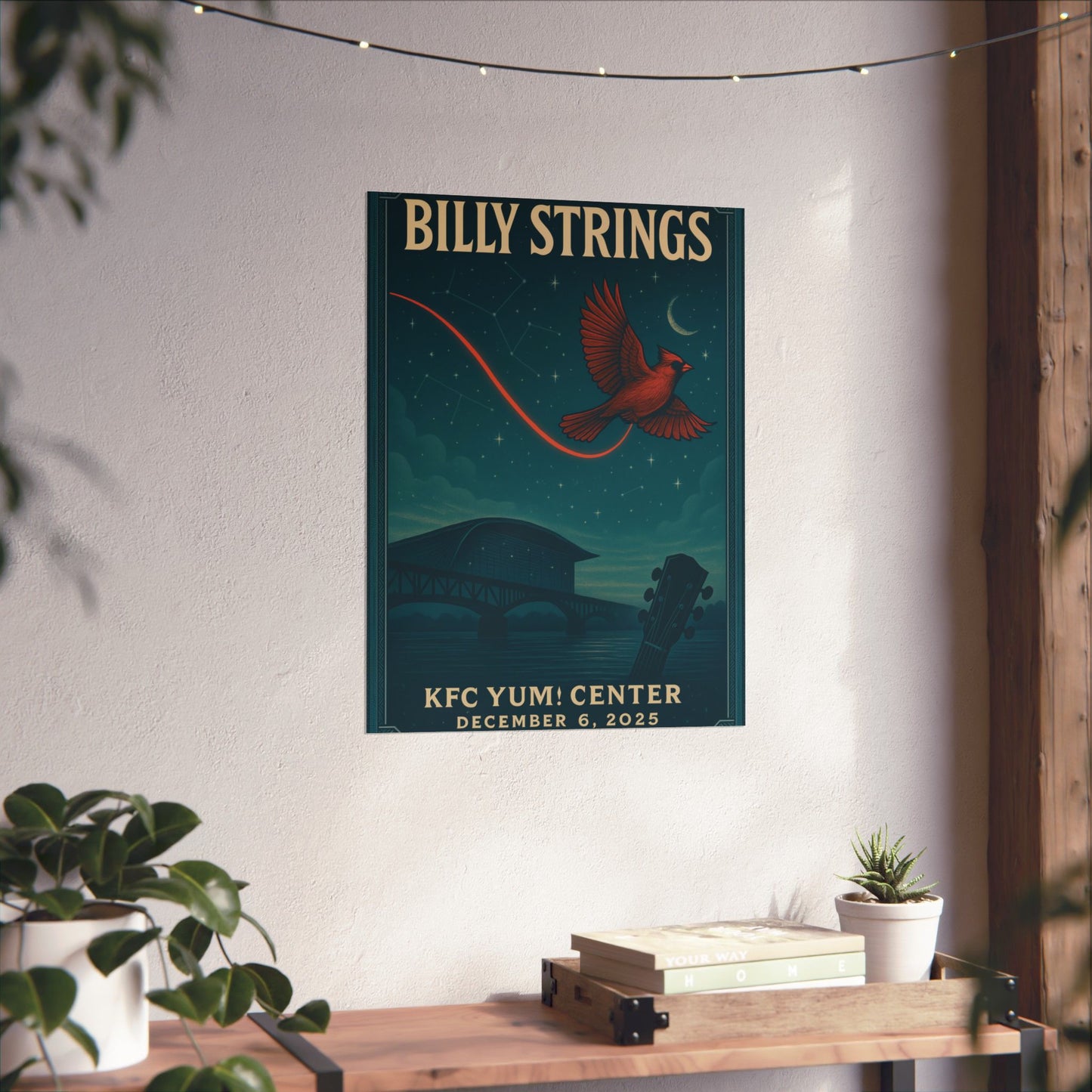 Billy Strings Louisville KY | Dec 6, 2025 | KFC Yum! | Concert Poster | Night 3