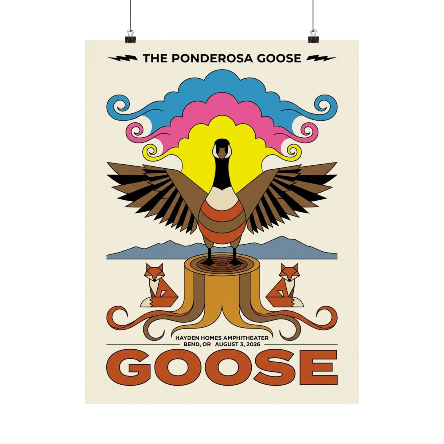 Goose | August 3, 2026 | Bend, OR | Concert Poster