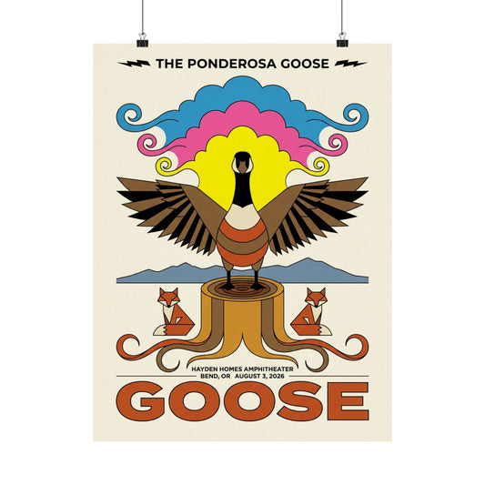Goose | August 3, 2026 | Bend, OR | Concert Poster