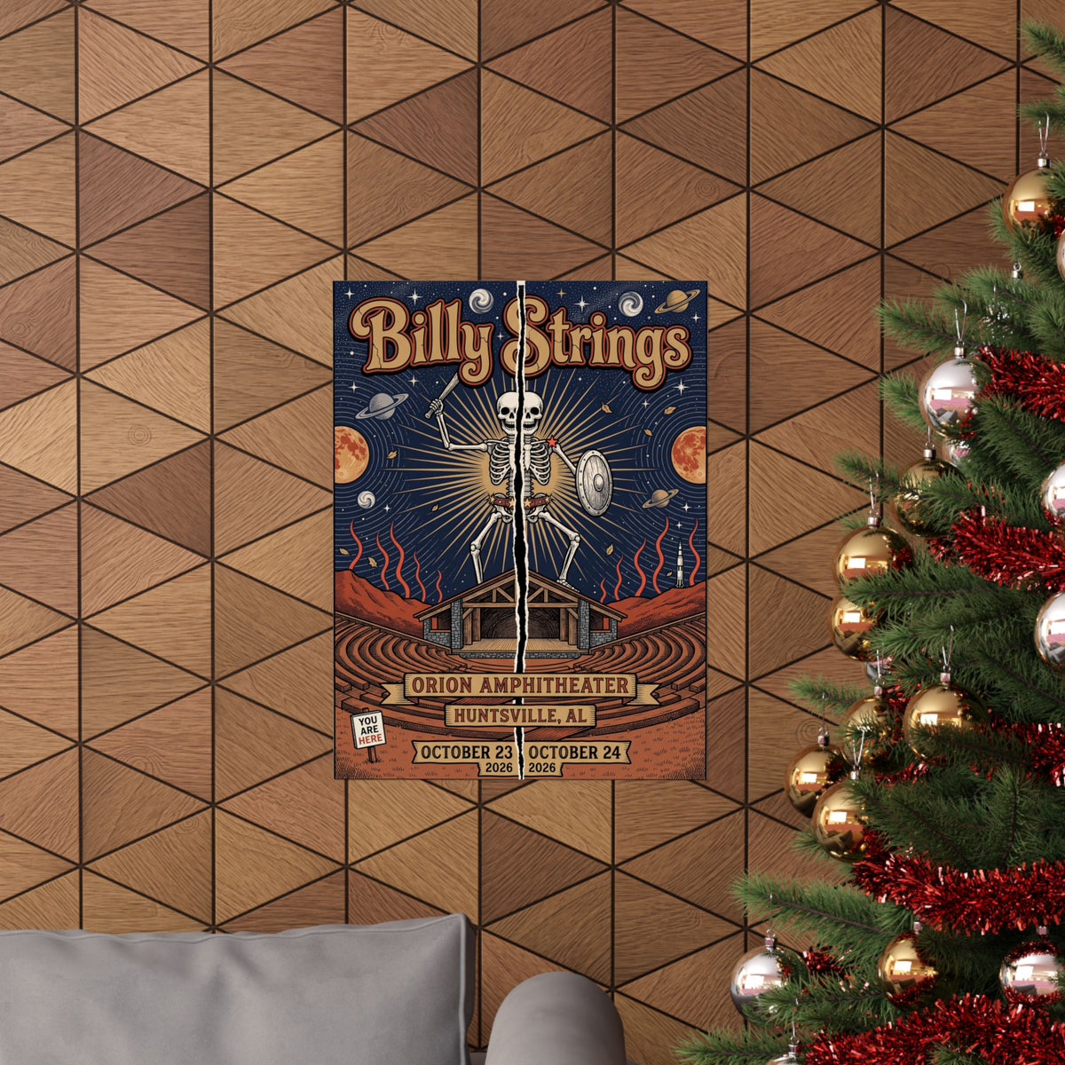 Billy Strings | October 23–24, 2026 | Huntsville, AL | Concert Poster