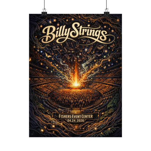 Billy Strings | 04/24/2026 | Fishers, IN | Concert Poster  | N1