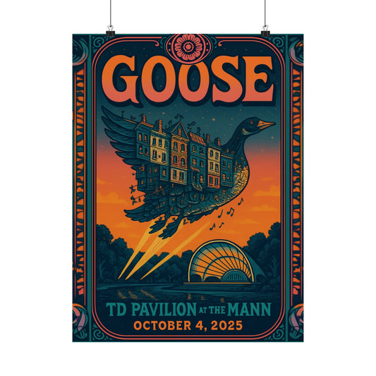 Goose TD Pavilion at The Mann | October 4, 2025 | Philadelphia | Concert Poster | Limited Edition | Variant 2