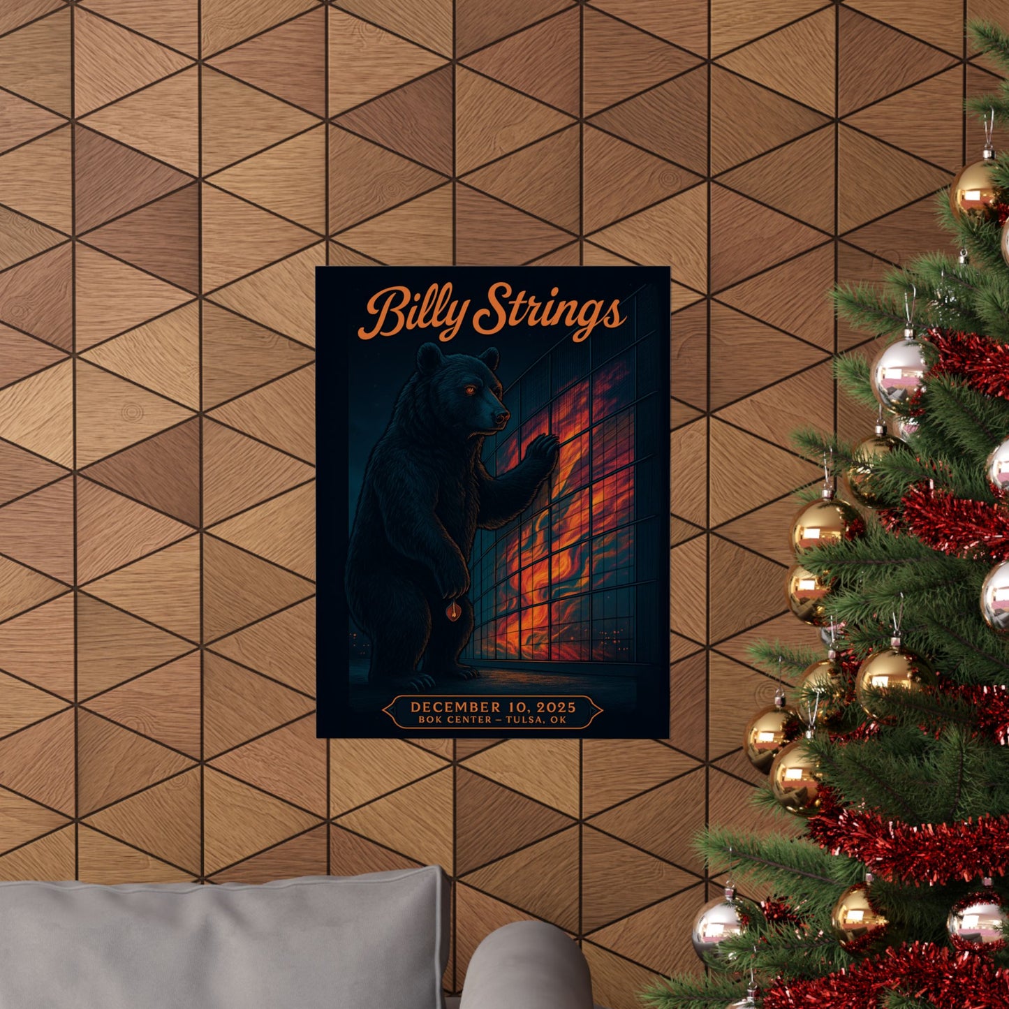Billy Strings Tulsa OK | BOK Center | December 10, 2025 | Concert Poster | Variant 2