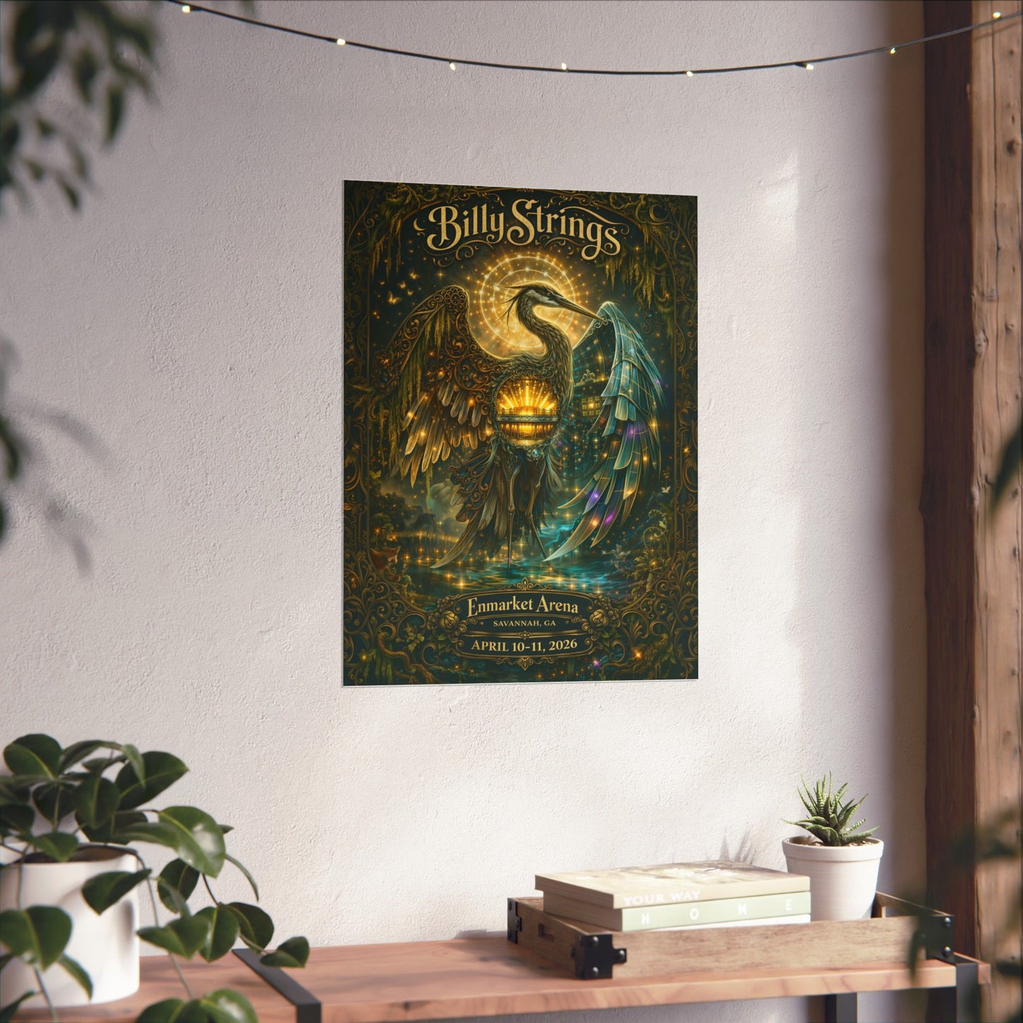 Billy Strings | 4/10/26 - 4/11/26 | Savannah, GA | Concert Poster  | V1