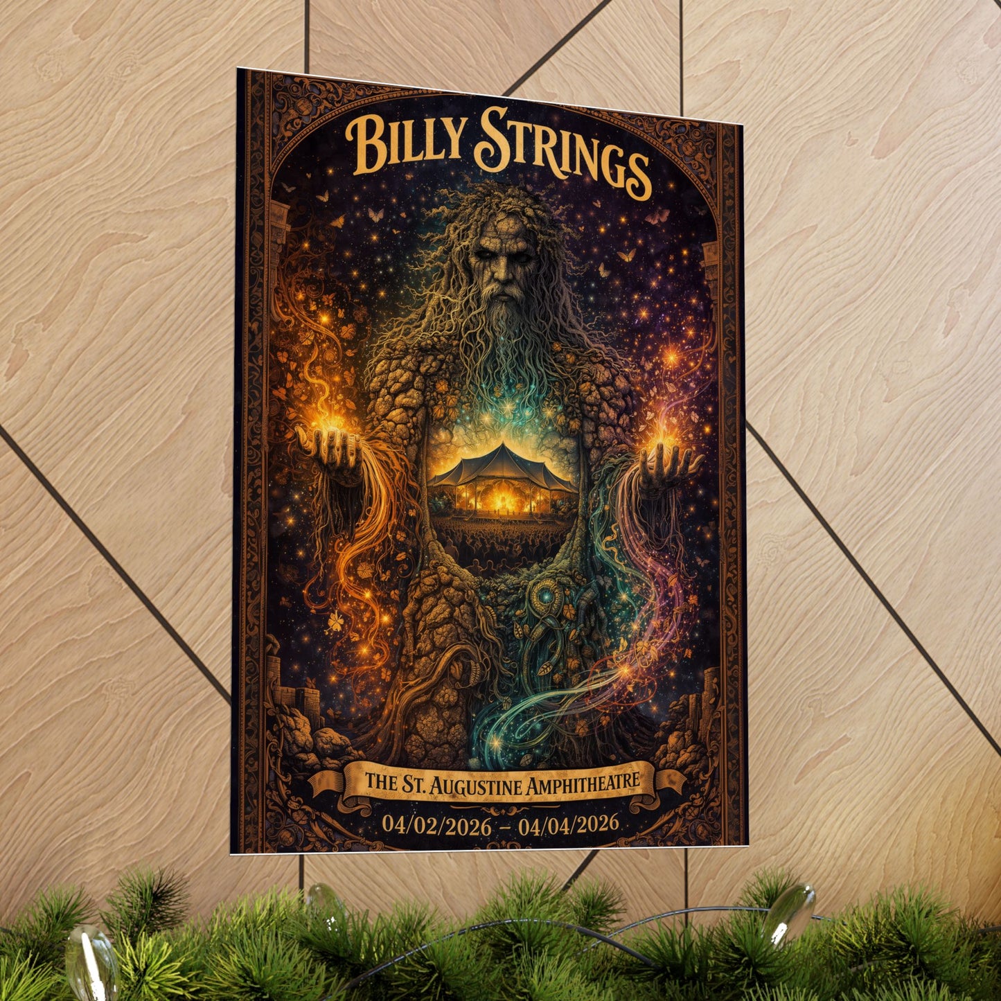 Billy Strings | 4/2/26 - 4/4/26 | St. Augustine, FL | Concert Poster  | V2