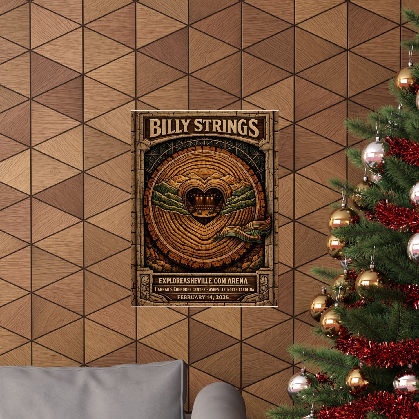 Billy Strings | 2/14/25 | Asheville, NC | Concert Poster  | N3