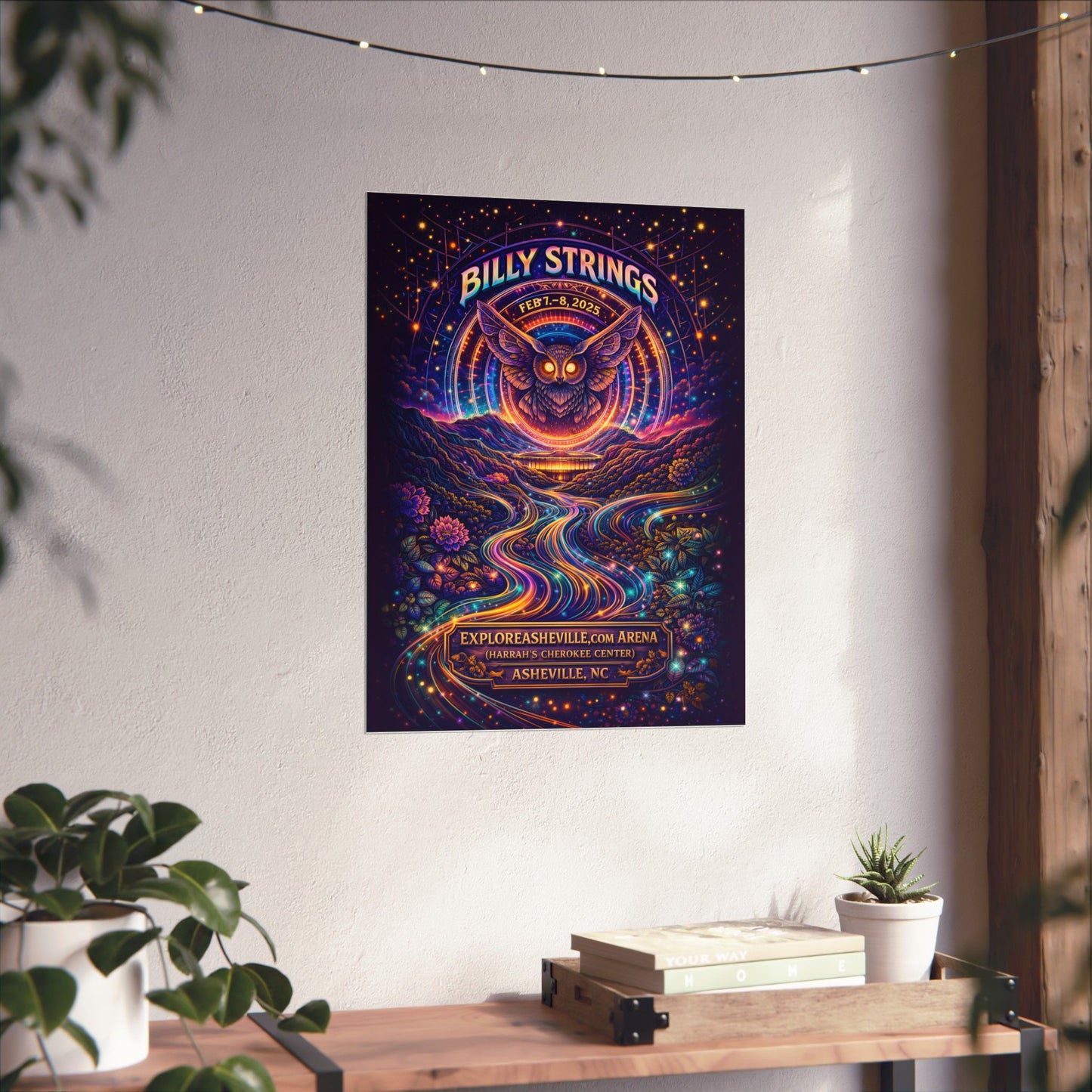 Billy Strings | 2/7/25 - 2/8/25 | Asheville, NC | Concert Poster  | Weekend 1 V2