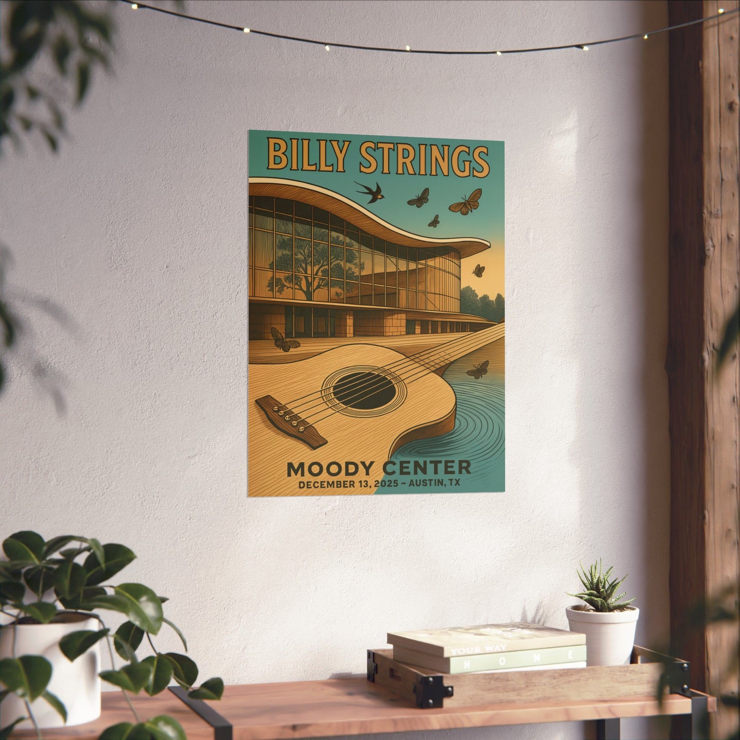 Billy Strings  Austin, TX | December 13, 2025| Moody Center | Concert Poster | Variant 2