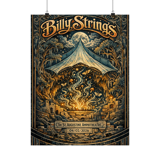 Billy Strings | 04/02/2026 | St. Augustine, FL | Concert Poster  | N1
