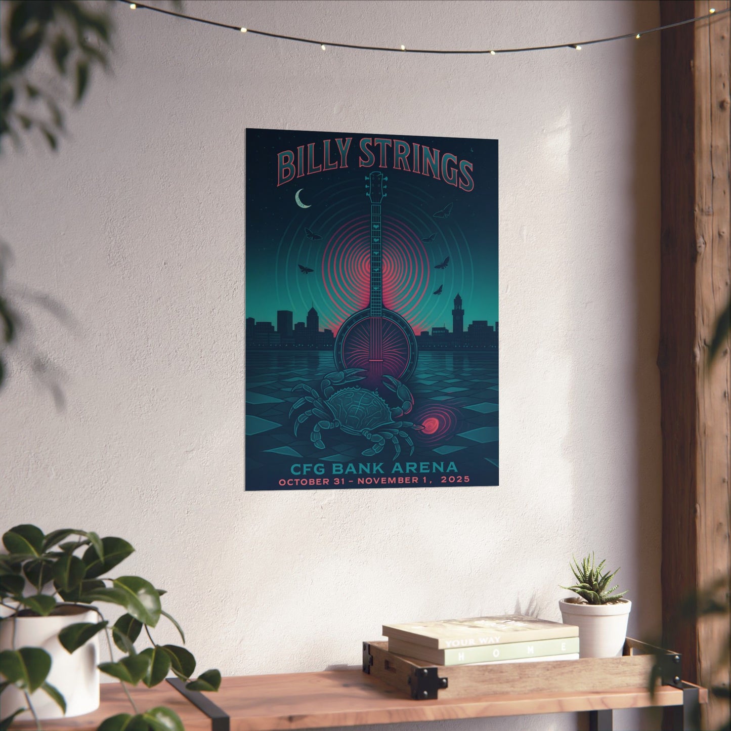 Billy Strings Baltimore October 31 & November 1, 2025 | CFG Bank Arena Art | Concert Print Variant 1