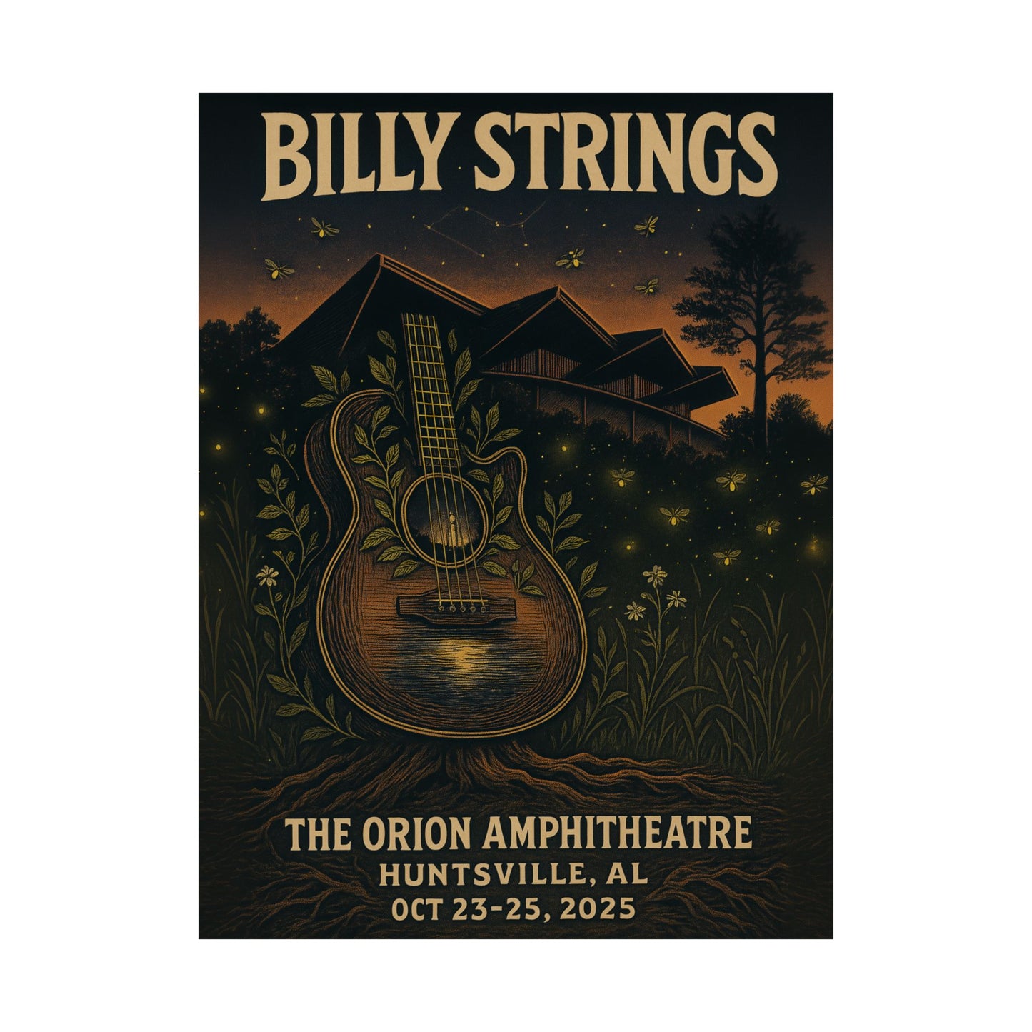 Billy Strings Huntsville | October 23-25, 2025| The Orion Amphitheatre | Variant 3