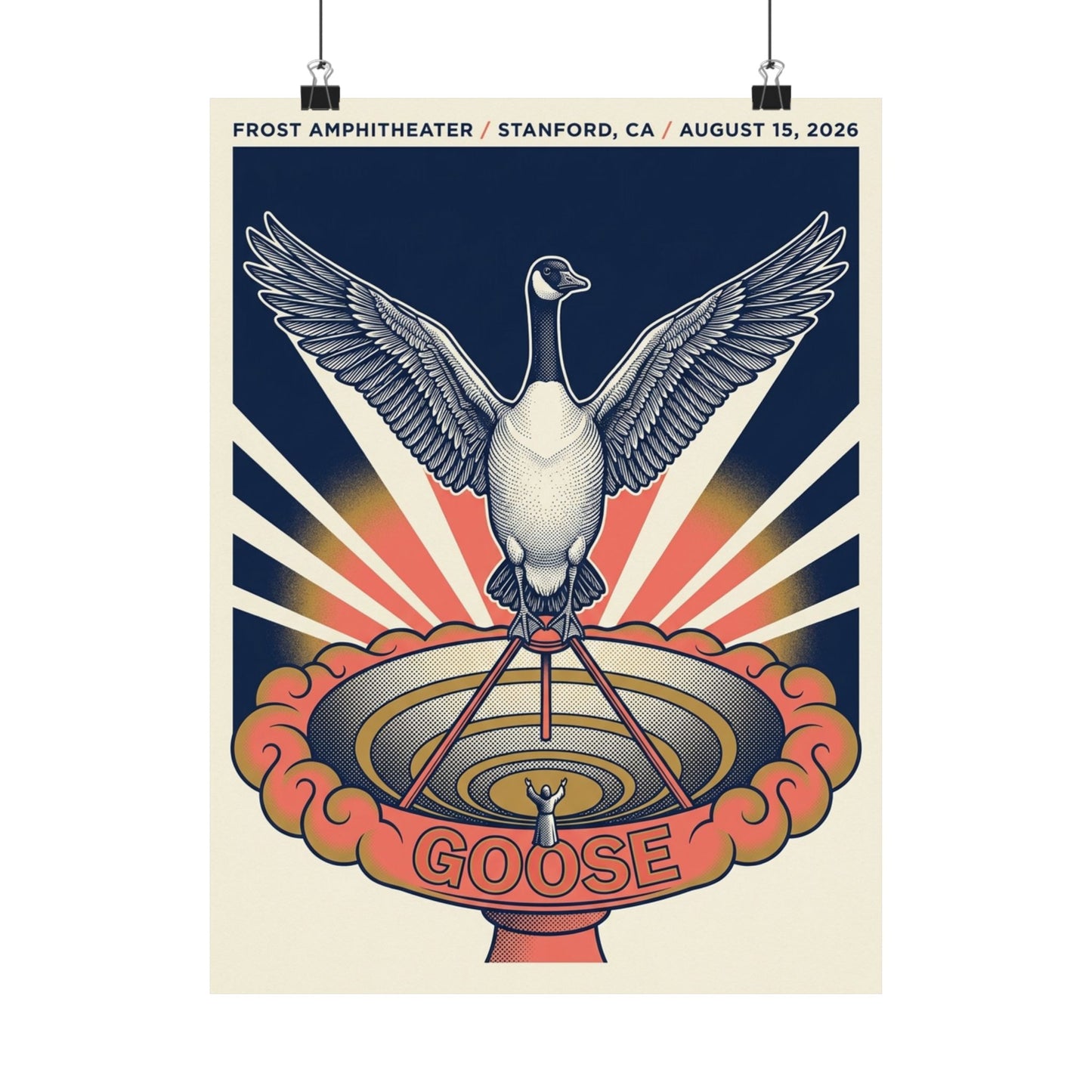 Goose | August 15, 2026 | Stanford, CA | Concert Poster