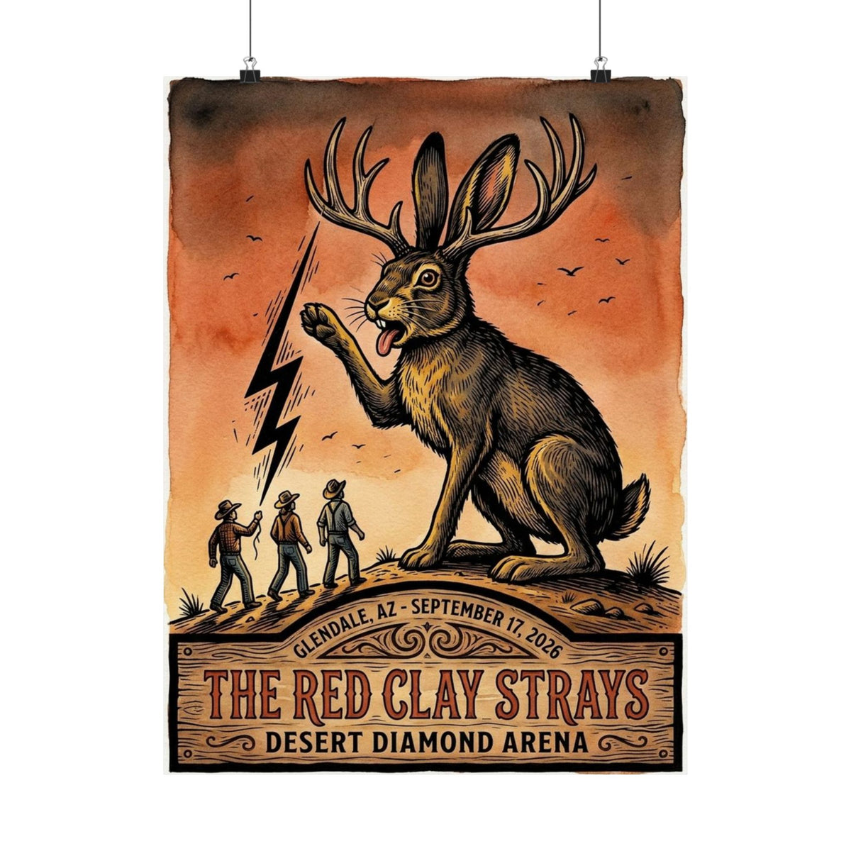 The Red Clay Strays | September 17, 2026 | Glendale, AZ | Concert Poster