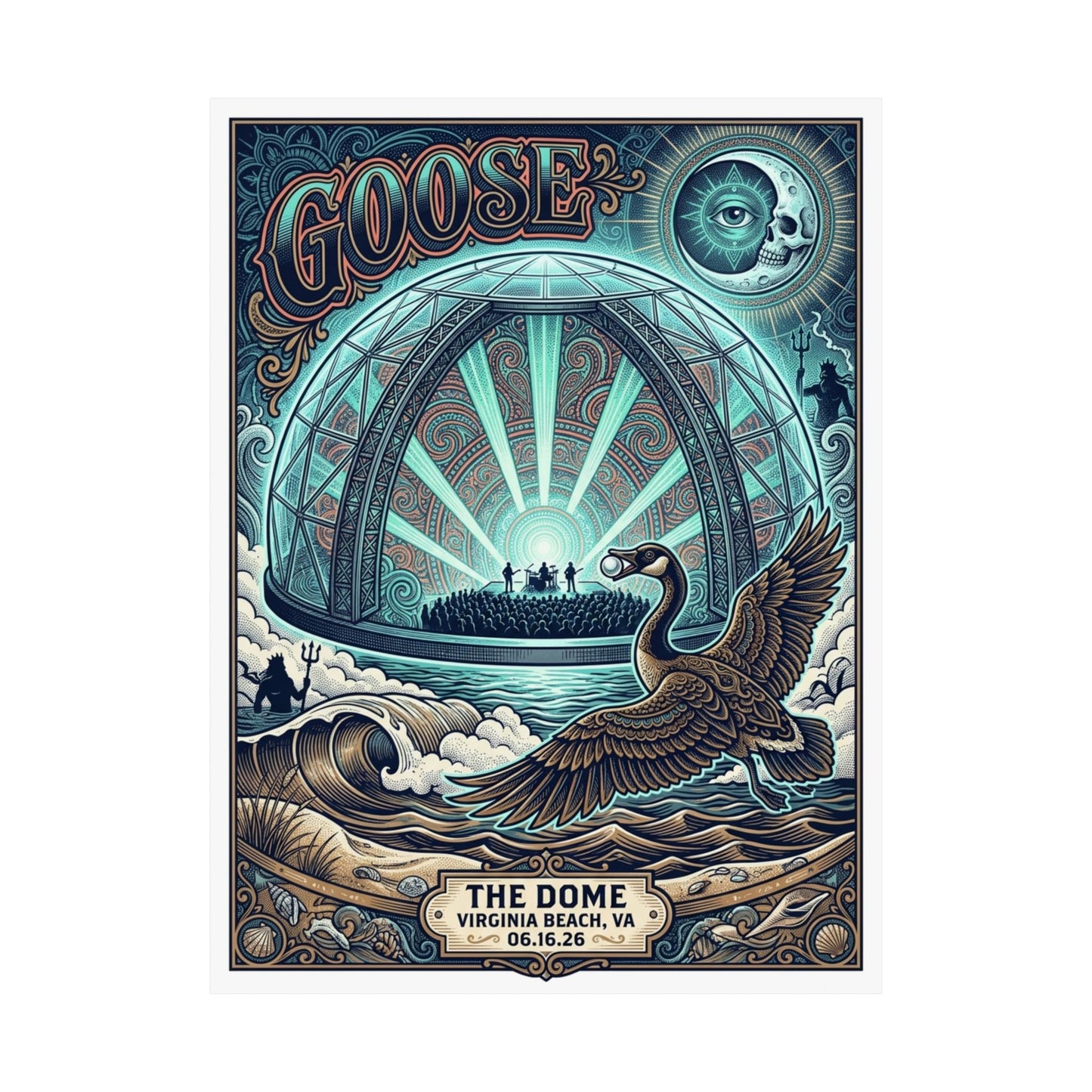 Goose  | 06/16/26 | Virginia Beach, VA | Concert Poster  | N2