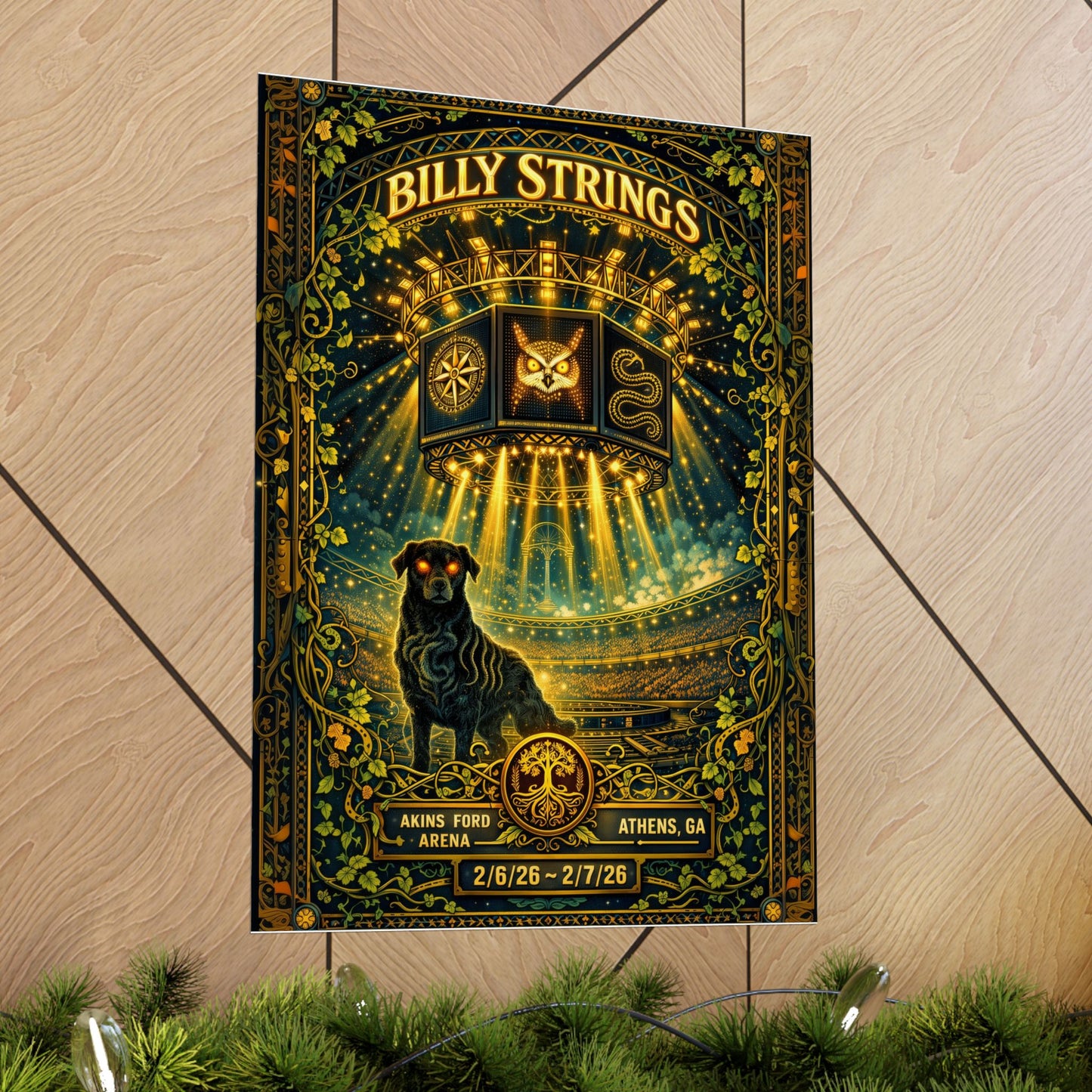 Billy Strings | 2/6/26 - 2/7/26 | Athens, GA | Concert Poster  | V1