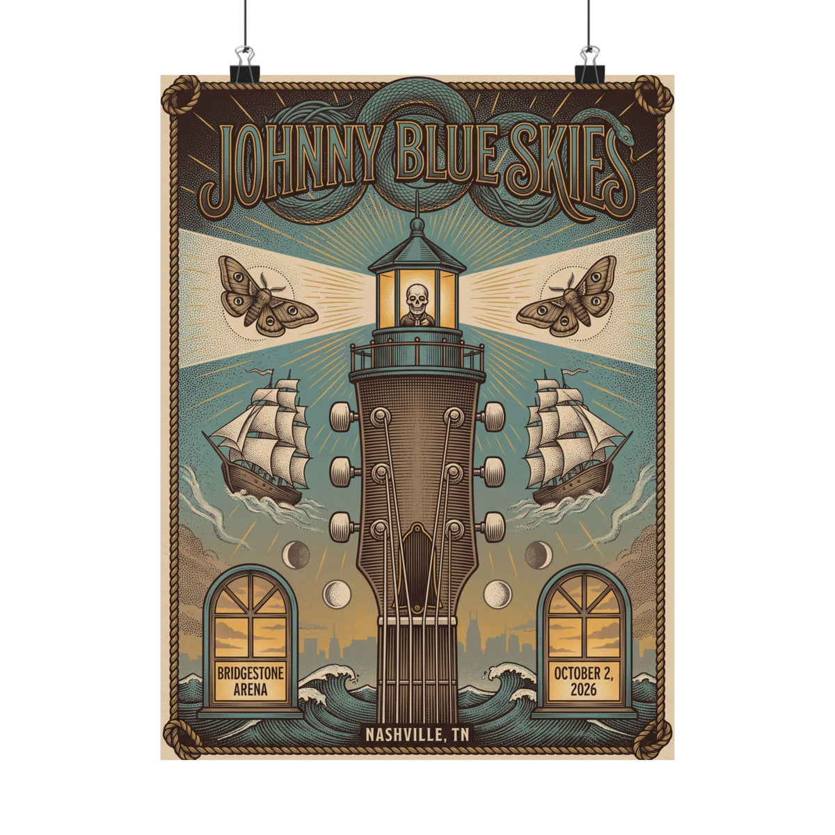 Johnny Blue Skies | October 2, 2026 | Nashville, TN | Concert Poster