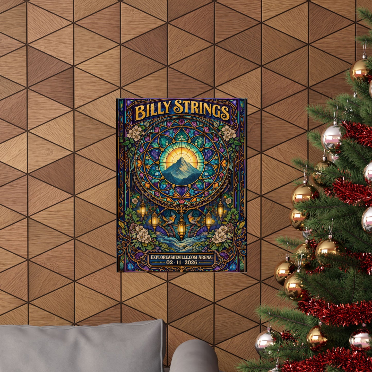 Billy Strings | 02/11/2026 | Asheville, NC | Concert Poster  | N3