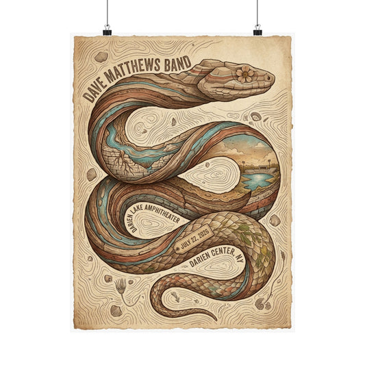 Dave Matthews Band | July 22, 2026 | Darien Center | Concert Poster