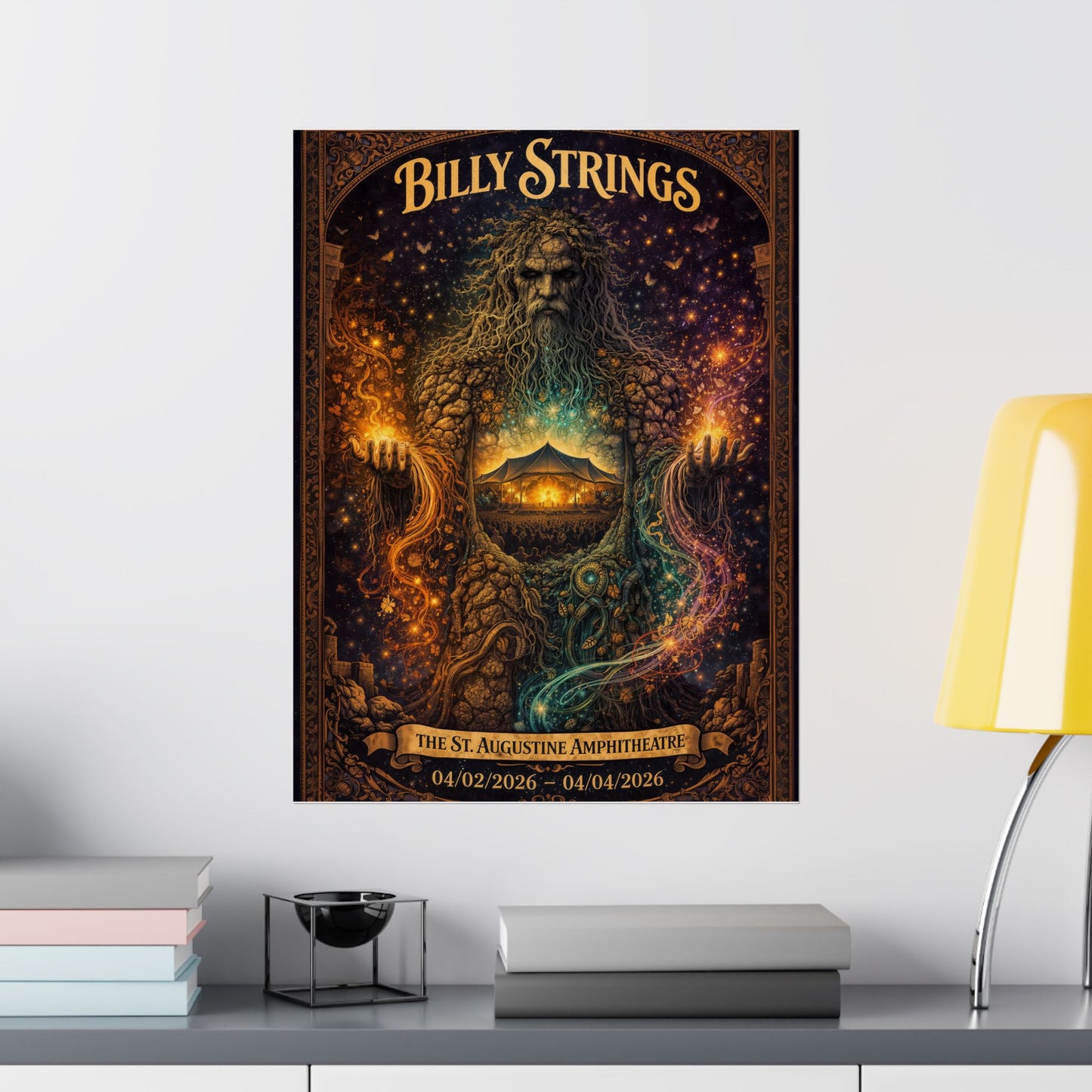 Billy Strings | 4/2/26 - 4/4/26 | St. Augustine, FL | Concert Poster  | V2