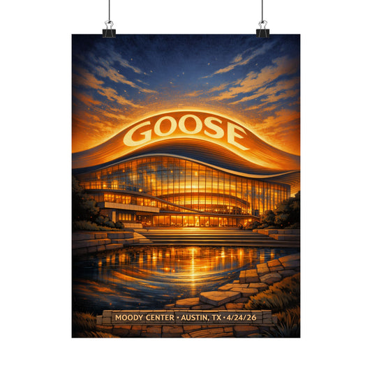 Goose  | 4/24/26 | Austin, TX | Concert Poster  | V1