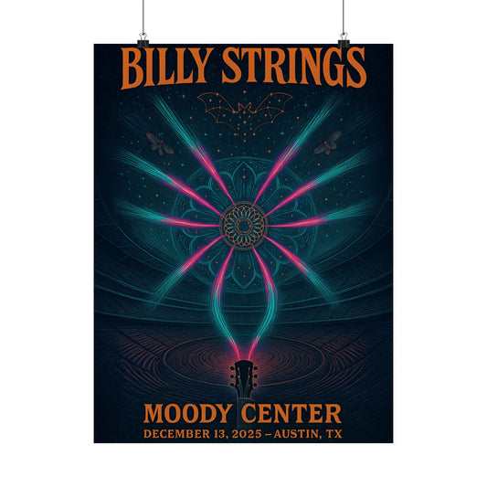 Billy Strings  Austin, TX | December 13, 2025| Moody Center | Concert Poster | Variant 3