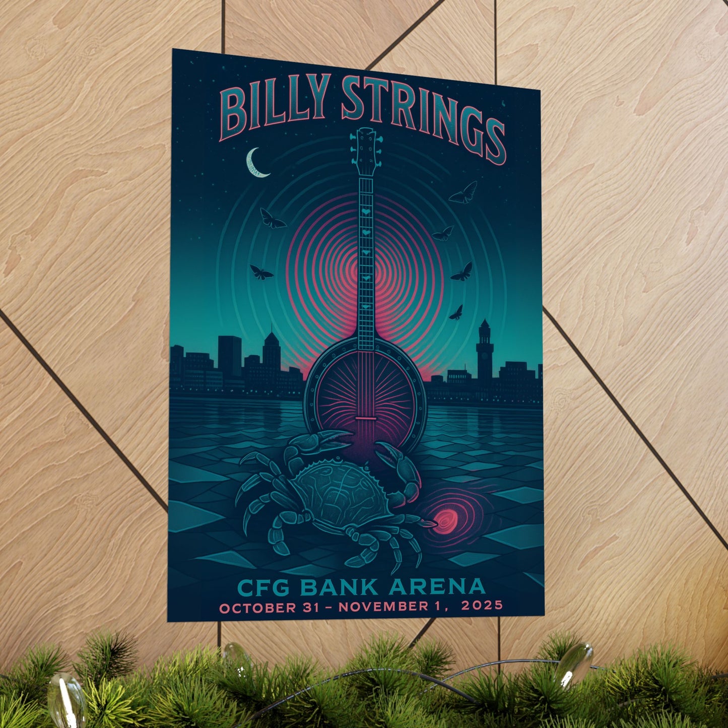 Billy Strings Baltimore October 31 & November 1, 2025 | CFG Bank Arena Art | Concert Print Variant 1