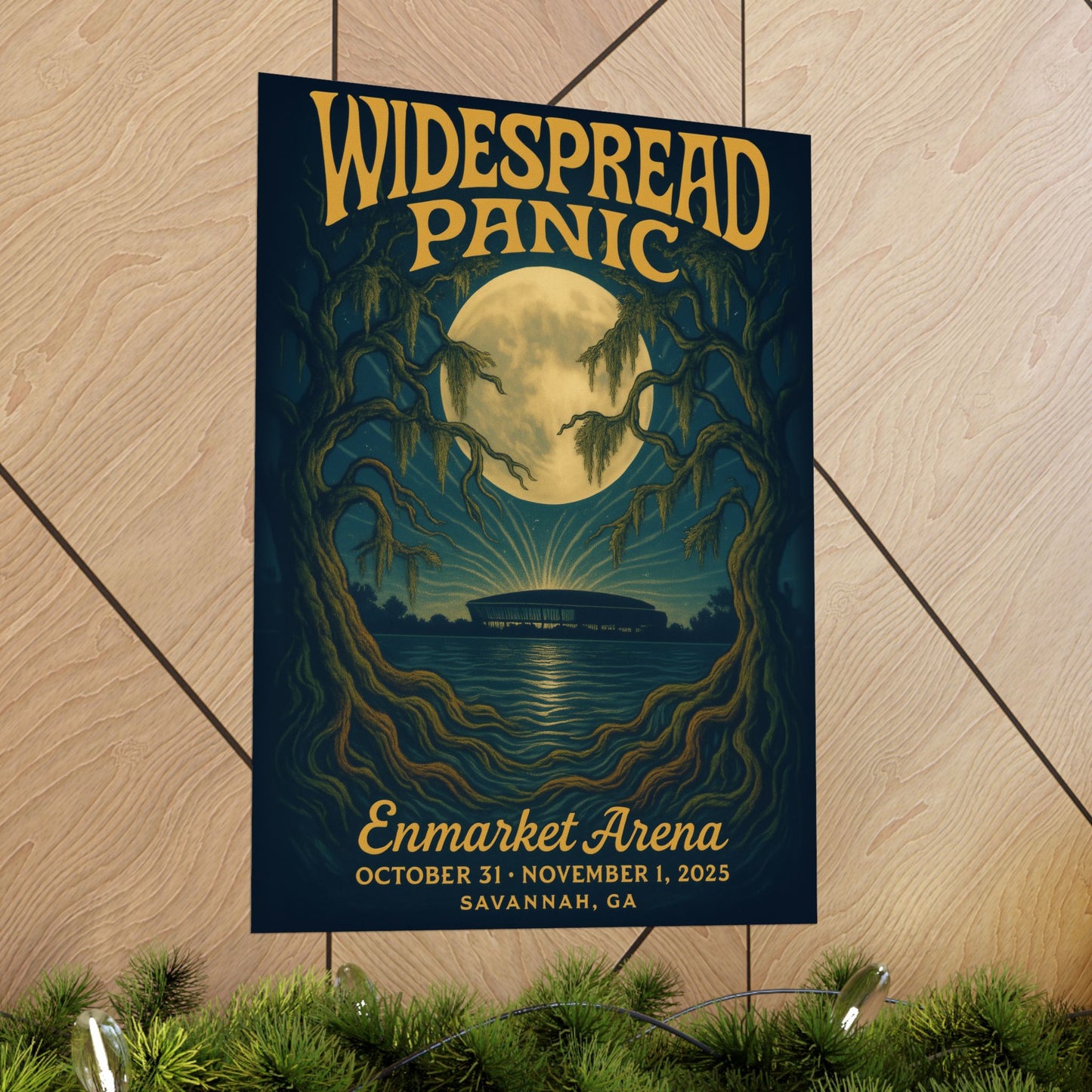 Widespread Panic Savannah Halloween 2025 Concert Poster | Enmarket Arena | Variant 2