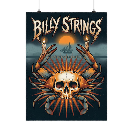 Billy Strings | October 30–31, 2026 | Baltimore, MD | Concert Poster
