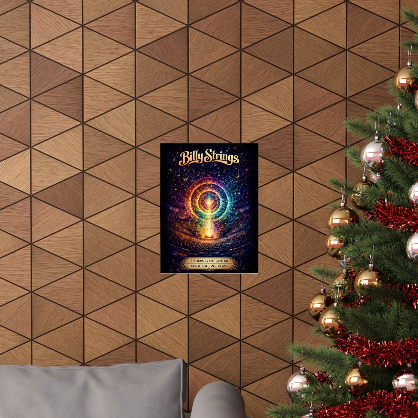 Billy Strings | 4/24/26 - 4/26/26 | Fishers, IN | Concert Poster  | V3