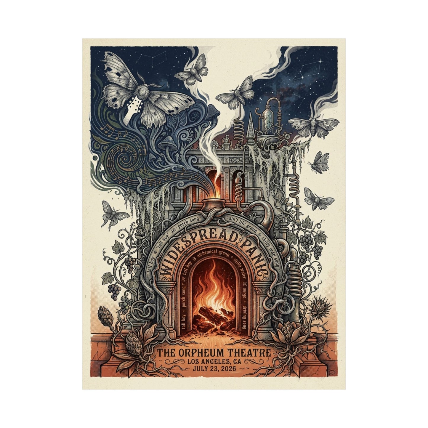 Widespread Panic | July 23, 2026 | Los Angeles, CA | Concert Poster