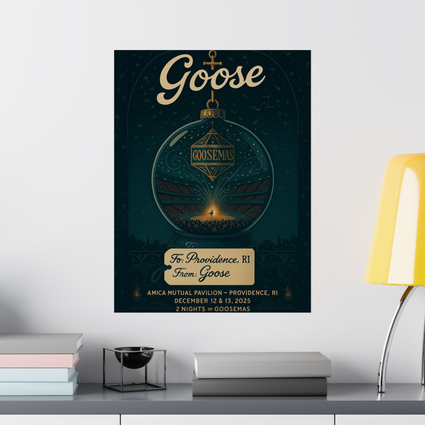 Goose Goosemas 2025 | Amica Mutual Pavilion | Providence, RI | December 12-13, 2025 | Concert Poster | Variant 2