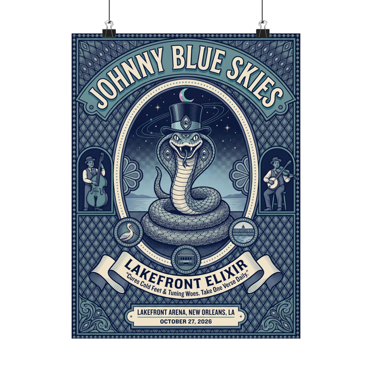 Johnny Blue Skies | October 27, 2026 | New Orleans, LA | Concert Poster