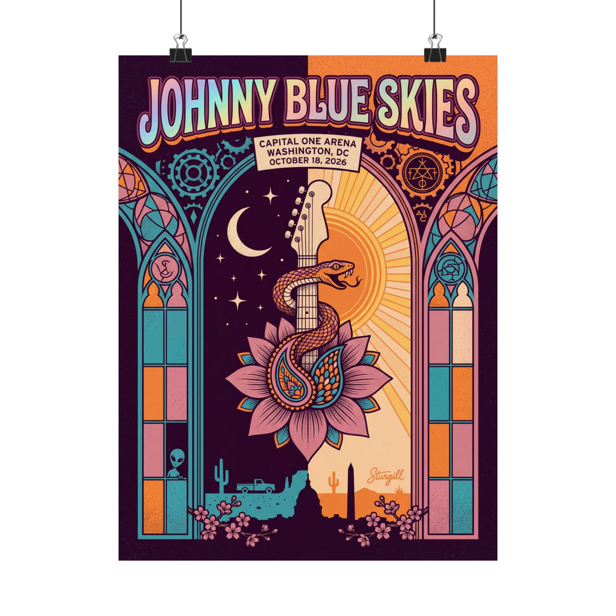 Johnny Blue Skies | October 18, 2026 | Washington, DC | Concert Poster