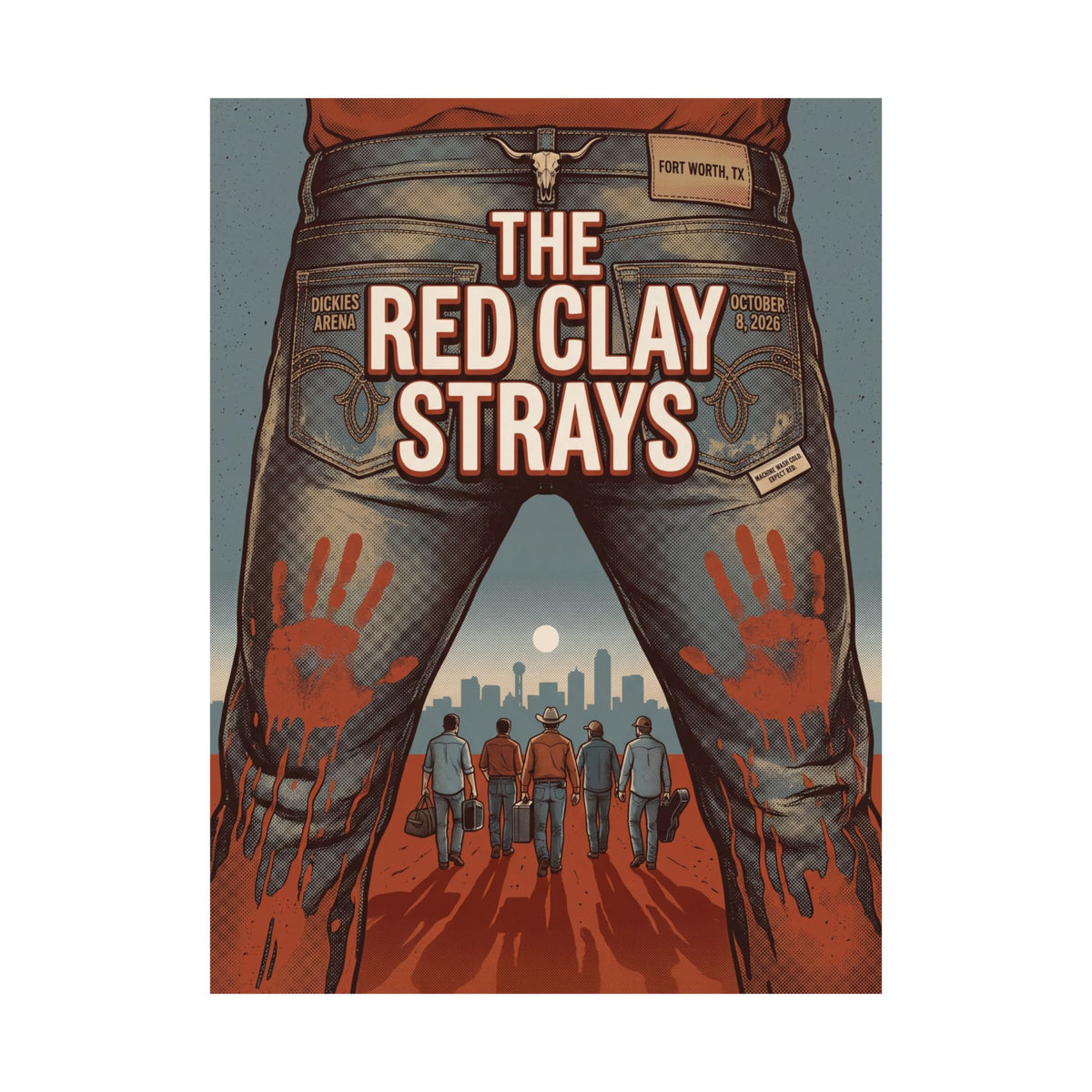 The Red Clay Strays | October 8, 2026 | Fort Worth, TX | Concert Poster
