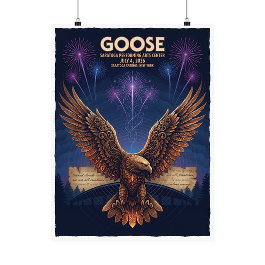 Goose  | 07/04/26 | Saratoga Springs, NY | Concert Poster  | N2