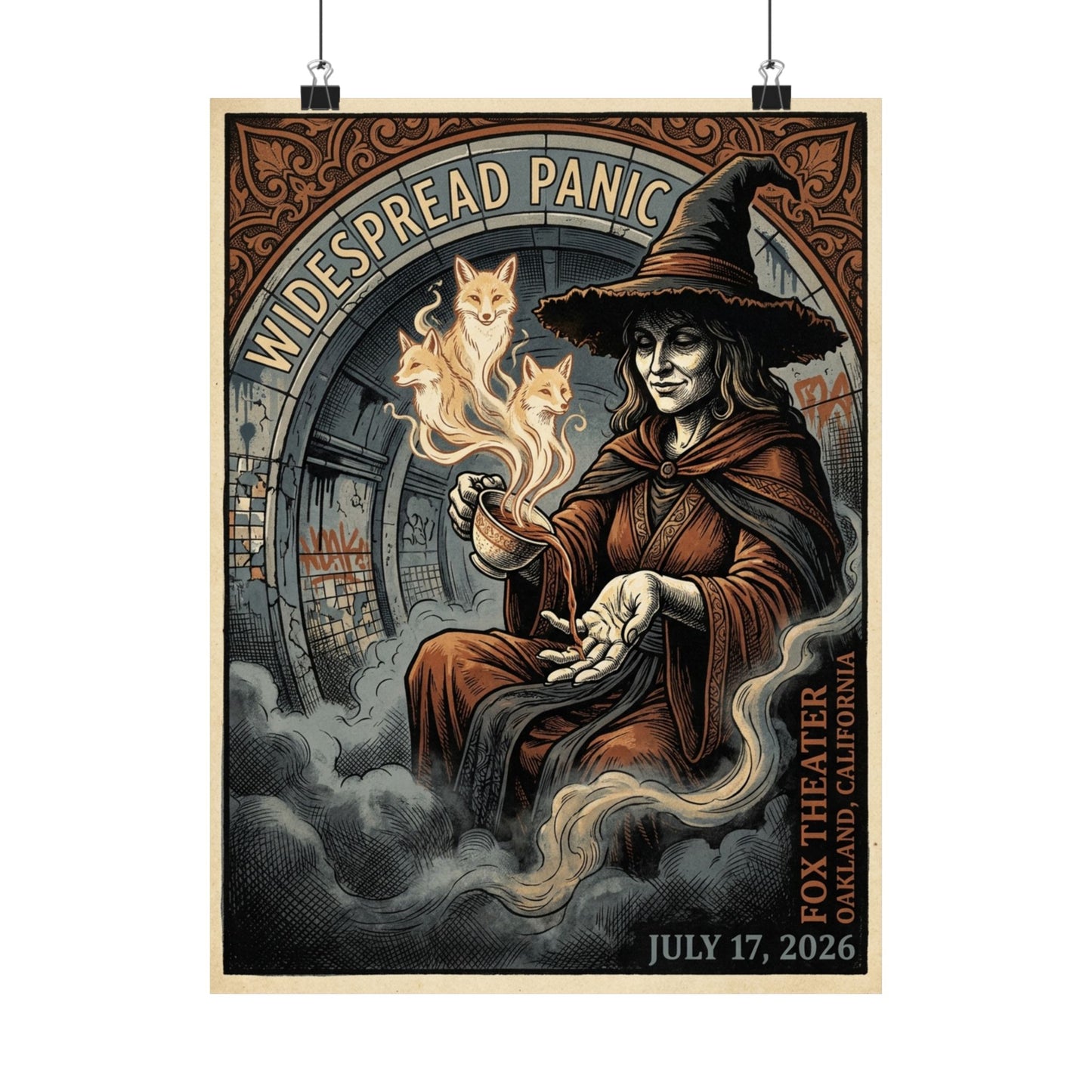 Widespread Panic | July 17, 2026 | Oakland, CA | Concert Poster
