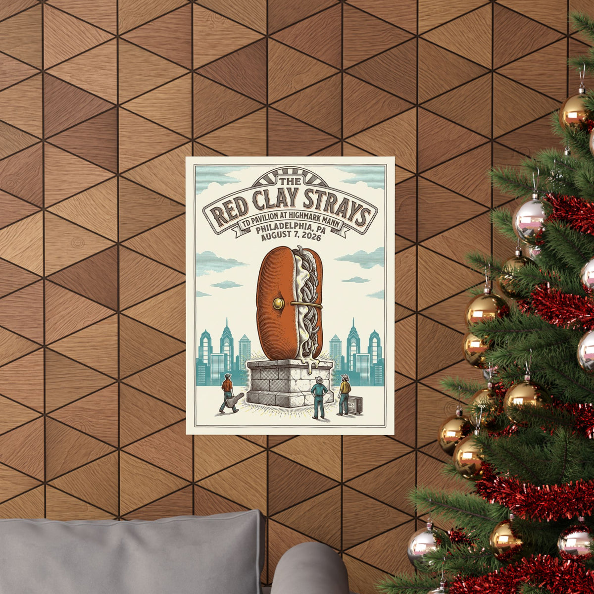 The Red Clay Strays | August 7, 2026 | Philadelphia,PA | Concert Poster