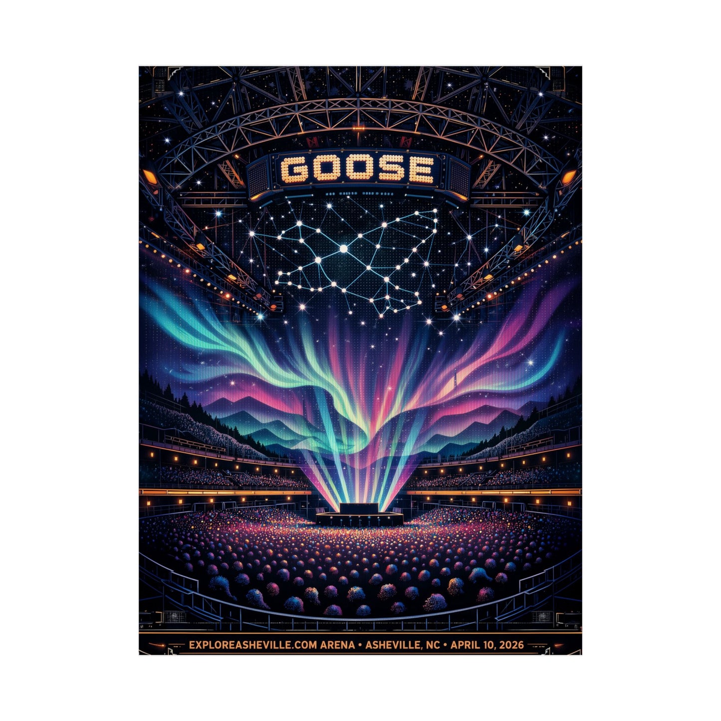Goose  | 4/10/26 | Asheville, NC | Concert Poster  | V1