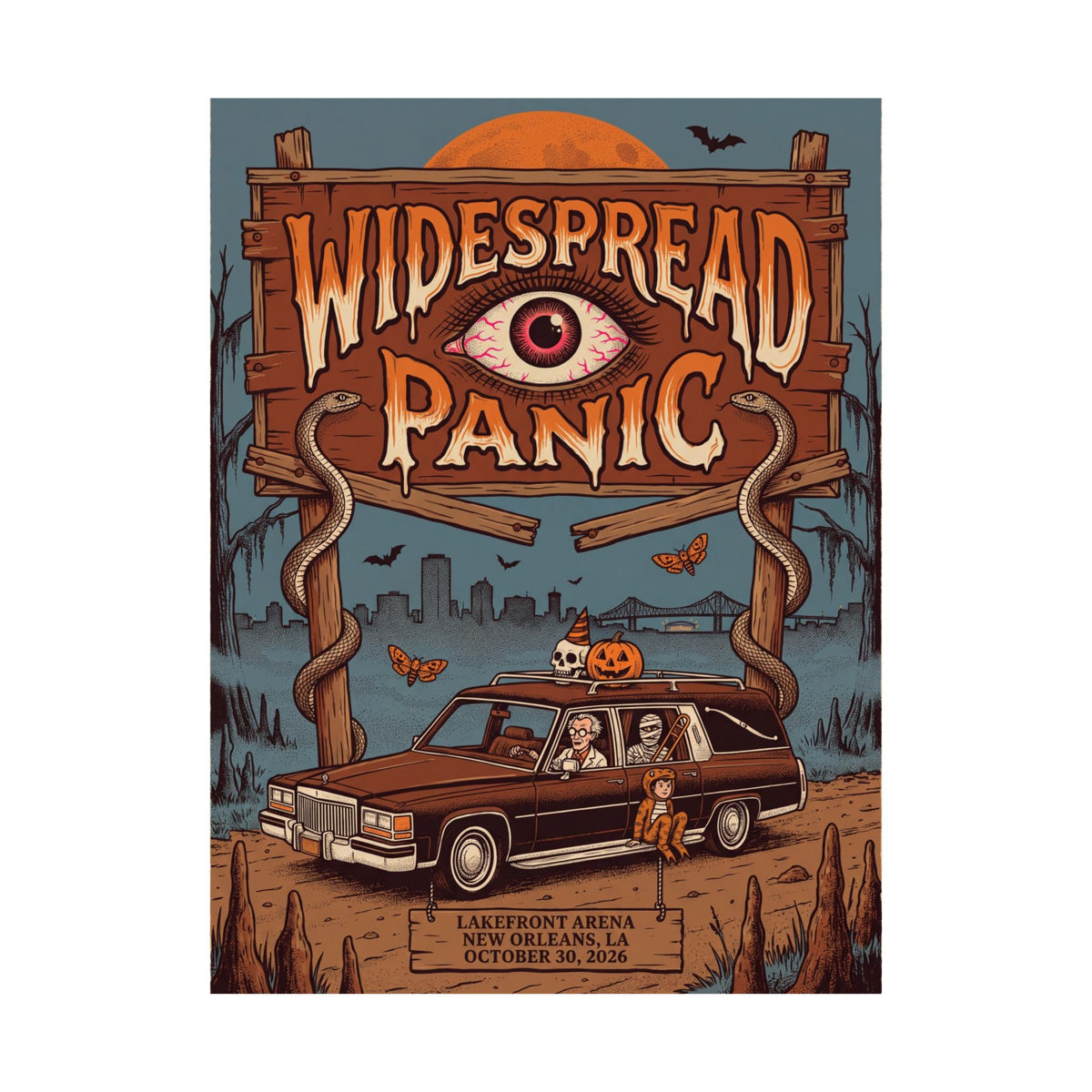 Widespread Panic | October 30, 2026 | New Orleans, LA | Concert Poster