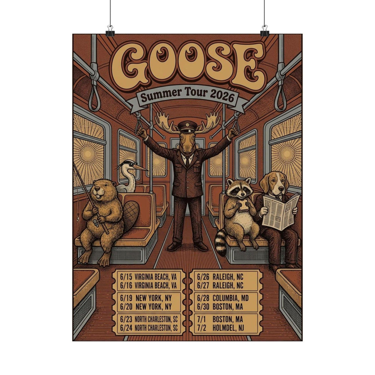 Goose | Summer Tour 2026 | Tour Poster