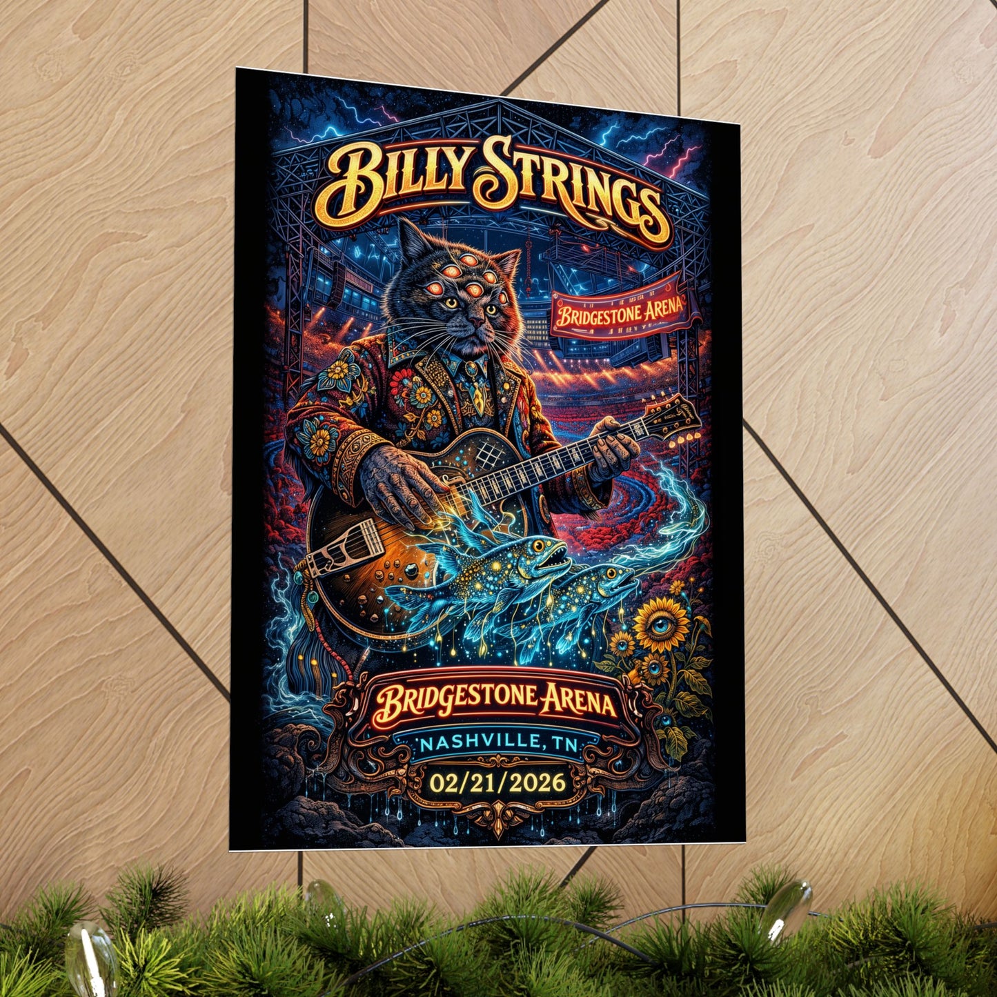 Billy Strings | 02/21/2026 | Nashville, TN | Concert Poster  | N2