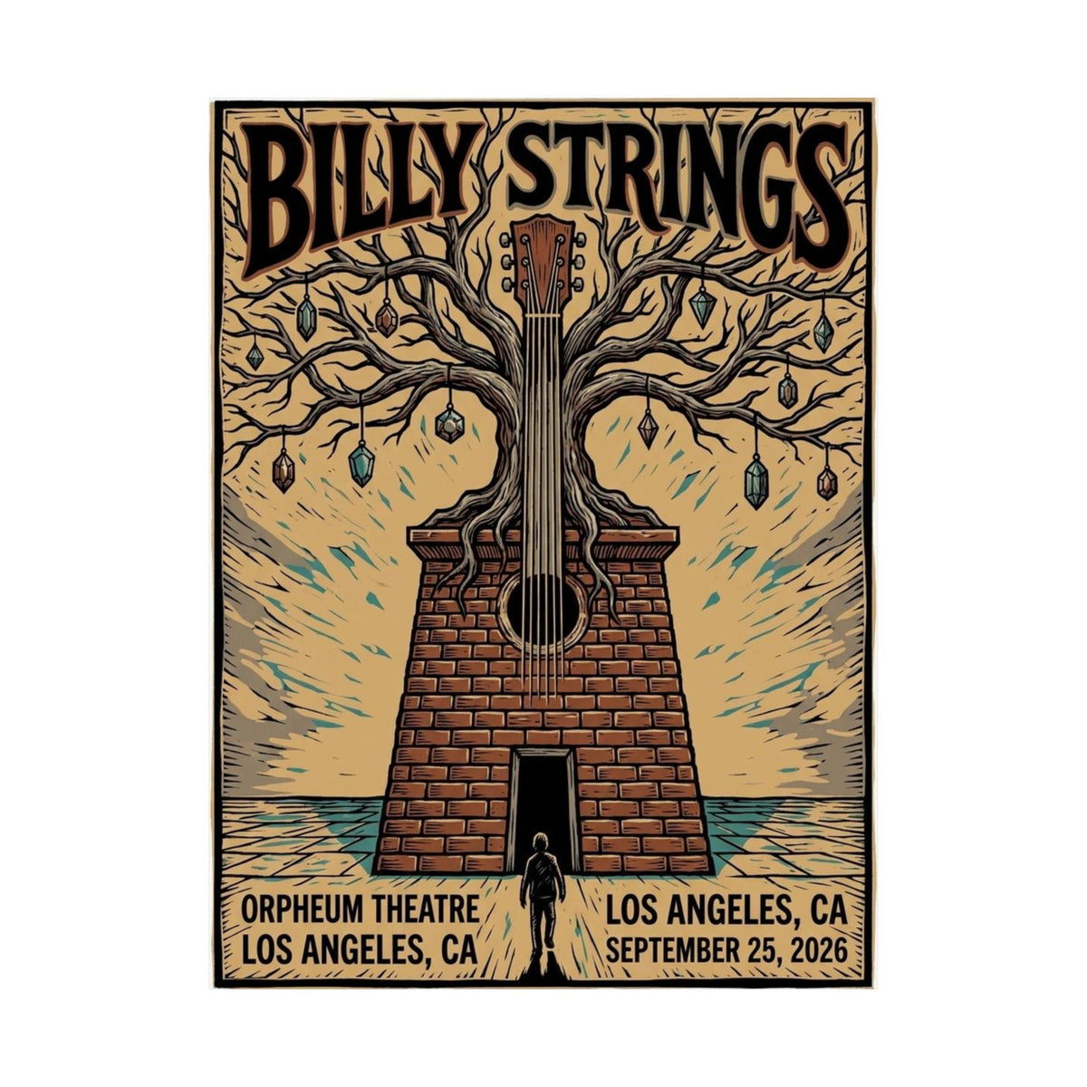 Billy Strings | September 25, 2026 | Los Angeles, CA | Concert Poster